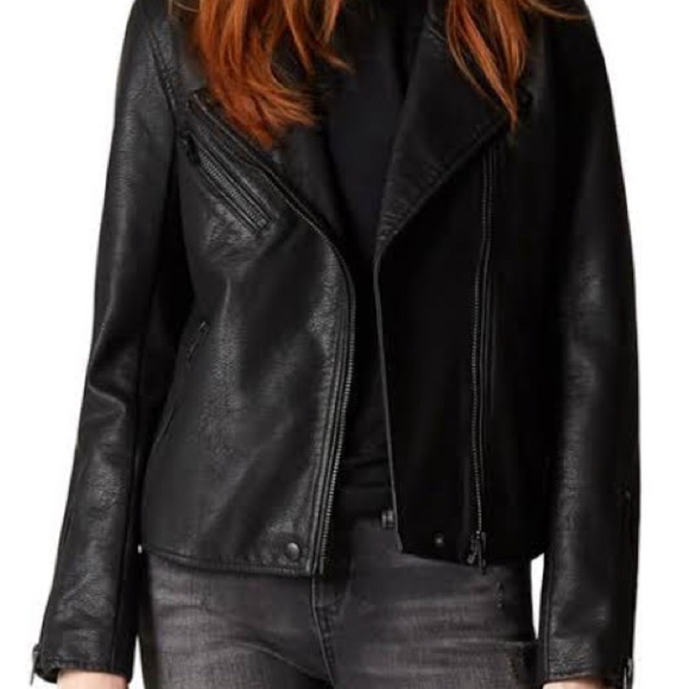 Blank NYC Black Leather Moto Jacket